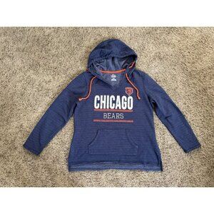 Womens Chicago Bears Football Hoodie Sweatshirt Distressed Fanatic LARGE